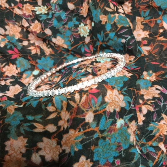 Wire wrapped crystal bracelet - Picture 2 of 4